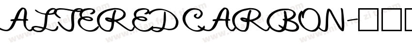 ALTERED CARBON字体转换